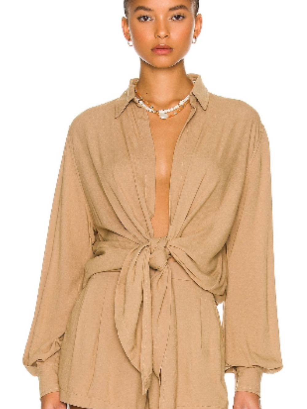 Indah Tilly tie tip with Lilly shorts